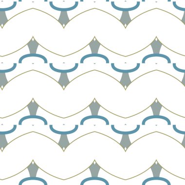 Modern geometrik vektör tasarımı, kusursuz desen çizimi