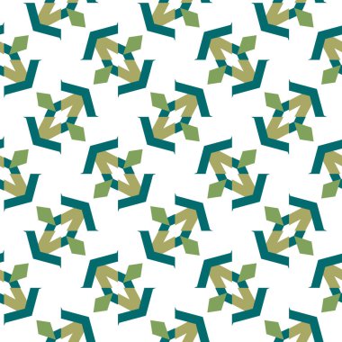 geometrik süsleme biçiminde kusursuz vektör deseni