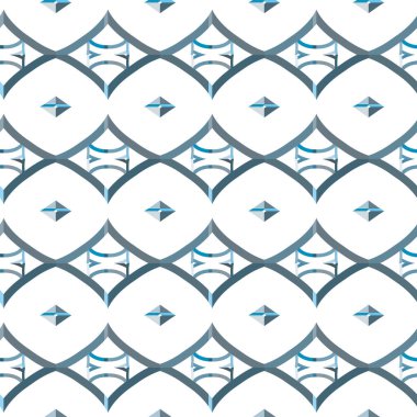 Modern geometrik vektör tasarımı, kusursuz desen çizimi