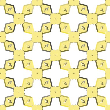 geometrik süsleme biçiminde kusursuz vektör deseni