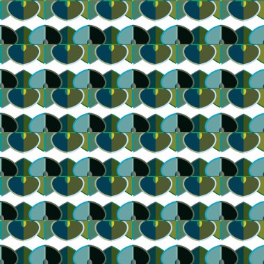 Modern geometrik vektör tasarımı, kusursuz desen çizimi