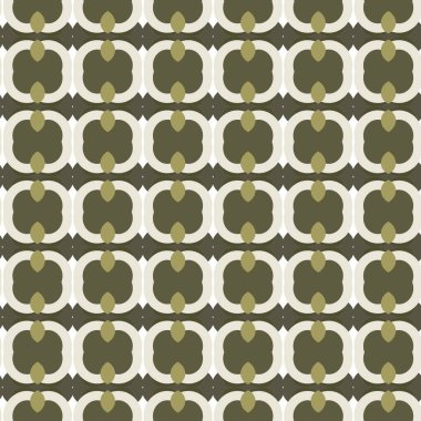 geometrik süsleme biçiminde kusursuz vektör deseni