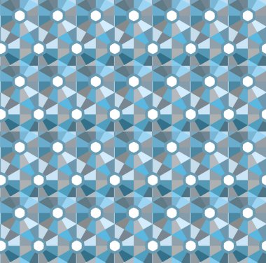 geometrik süsleme biçiminde kusursuz vektör deseni