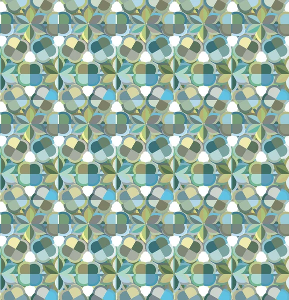 Impresión Ornamental Abstracta Fondo Tela Patrón Sin Costuras — Vector de stock