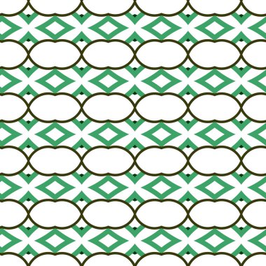 geometrik süsleme biçiminde kusursuz vektör deseni