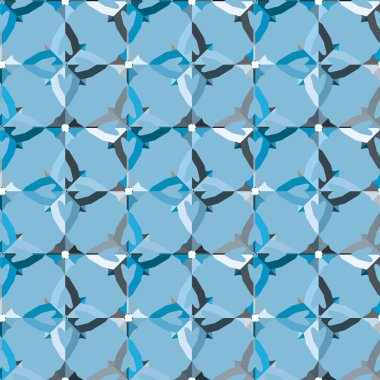 Modern geometrik vektör tasarımı, kusursuz desen çizimi