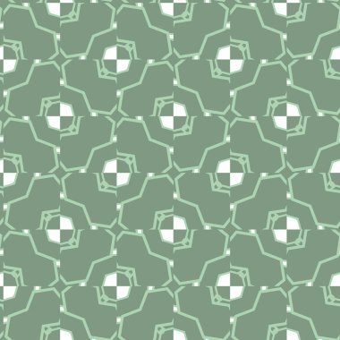 geometrik süsleme biçiminde kusursuz vektör deseni