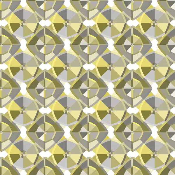 Patrón vectorial sin costuras en estilo ornamental geométrico — Vector de stock