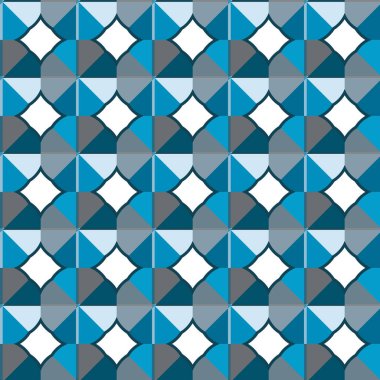 Modern geometrik vektör tasarımı, kusursuz desen çizimi