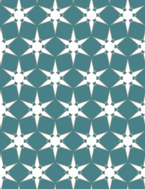 geometrik süsleme biçiminde kusursuz vektör deseni