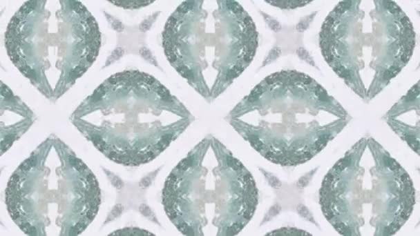 Seamless vector pattern in geometric ornamental style — Stock Video