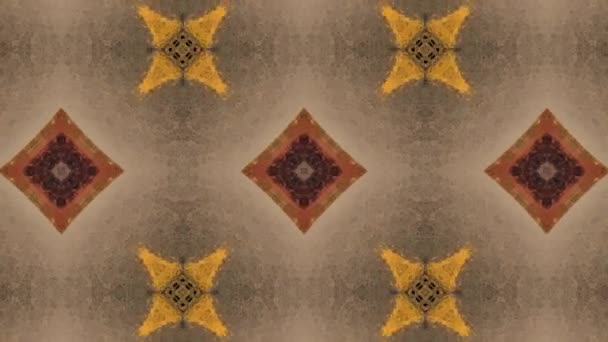 Patrón vectorial sin costuras en estilo ornamental geométrico — Vídeos de Stock