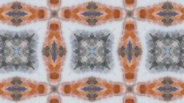 Bilder Med Sömlösa Geometriska Prydnadsmönster Abstrakt Illusion Bakgrund — Stockvideo