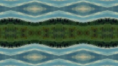 Dikensiz geometrik süslemeli görüntü. Soyut illüzyon arka planı