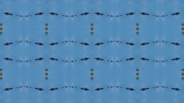 Dikensiz geometrik süslemeli görüntü. Soyut illüzyon arka planı