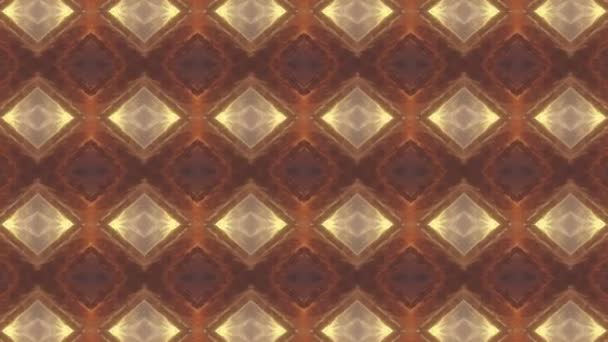 Footage Seamless Geometric Ornamental Pattern Abstract Illusion Background — Stock Video