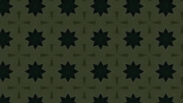 Footage Seamless Geometric Ornamental Pattern Abstract Illusion Background — Stock Video