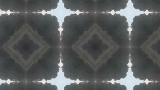 Bilder Med Sömlösa Geometriska Prydnadsmönster Abstrakt Illusion Bakgrund — Stockvideo