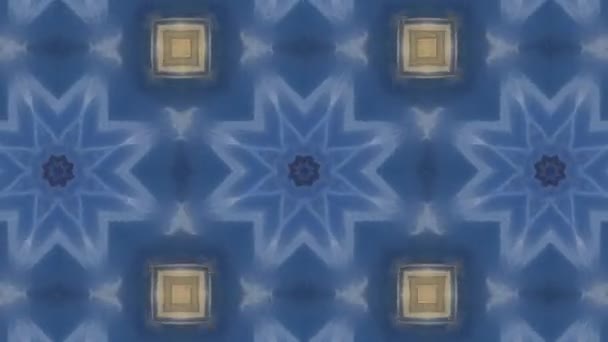 Footage Seamless Geometric Ornamental Pattern Abstract Illusion Background — Stock Video