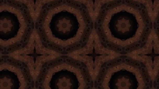 Filmación Con Patrón Ornamental Geométrico Sin Costuras Fondo Abstracto Ilusión — Vídeo de stock