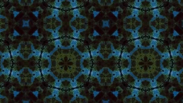Filmación Con Patrón Ornamental Geométrico Sin Costuras Fondo Abstracto Ilusión — Vídeos de Stock