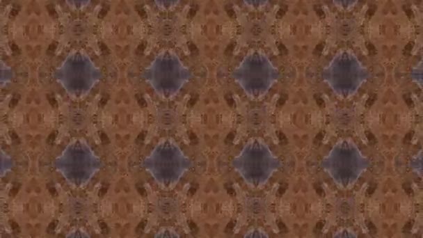 Verfilmung Mit Nahtlosem Geometrischen Ornamentmuster Hintergrund Abstrakter Illusionen — Stockvideo