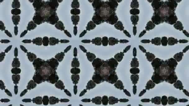 Filmación Con Patrón Ornamental Geométrico Sin Costuras Fondo Abstracto Ilusión — Vídeo de stock