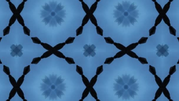 Verfilmung Mit Nahtlosem Geometrischen Ornamentmuster Hintergrund Abstrakter Illusionen — Stockvideo