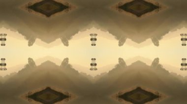 Dikensiz geometrik süslemeli görüntü. Soyut illüzyon arka planı