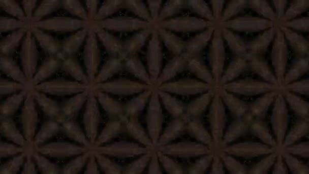 Filmagem Com Padrão Ornamental Geométrico Sem Costura Contexto Ilusão Abstrata — Vídeo de Stock
