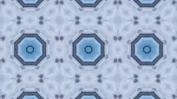 Opptak Med Sømløs Geometrisk Ornamentalmønster Abstrakt Illusjonsbakgrunn – stockvideo