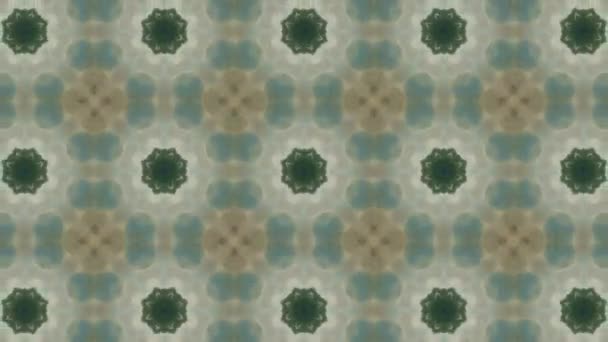Footage Seamless Geometric Ornamental Pattern Abstract Illusion Background — Stock Video