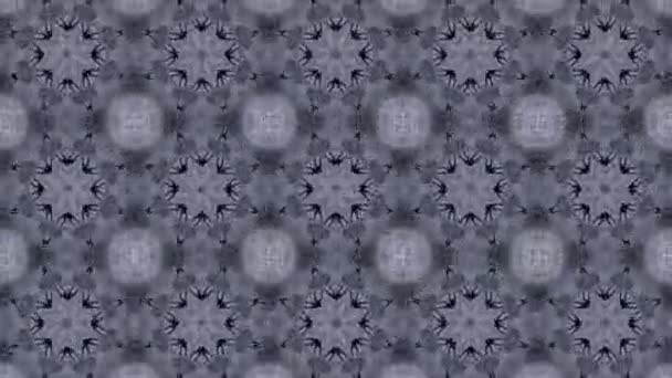 Footage Seamless Geometric Ornamental Pattern Abstract Illusion Background — Stock Video