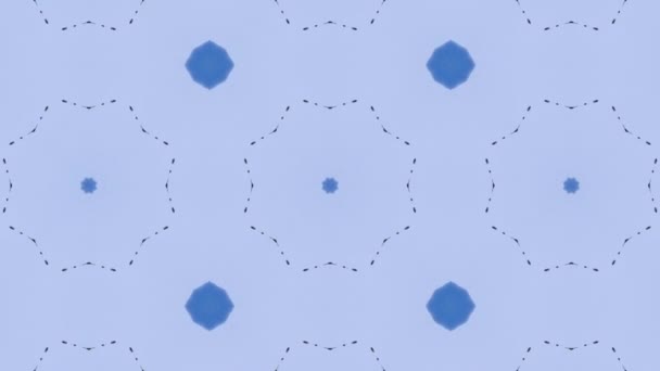 Filmagem Com Padrão Ornamental Geométrico Sem Costura Contexto Ilusão Abstrata — Vídeo de Stock