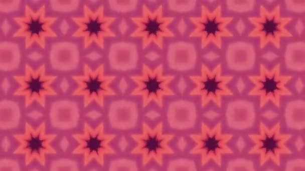 Bilder Med Sömlösa Geometriska Prydnadsmönster Abstrakt Illusion Bakgrund — Stockvideo