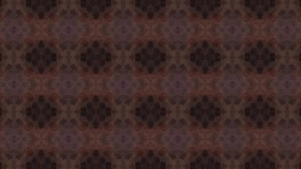 Footage Seamless Geometric Ornamental Pattern Abstract Illusion Background — Stock Video