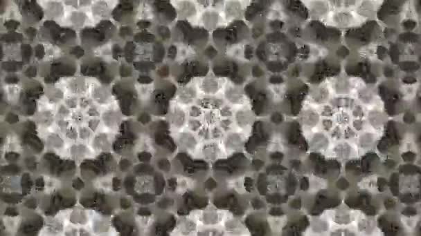 Bilder Med Sömlösa Geometriska Prydnadsmönster Abstrakt Illusion Bakgrund — Stockvideo