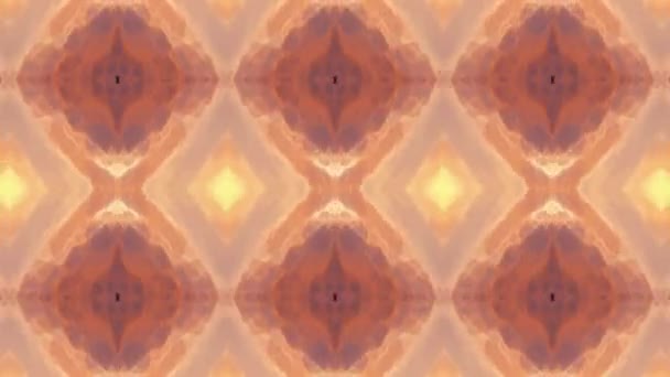 Footage Seamless Geometric Ornamental Pattern Abstract Illusion Background — Stock Video