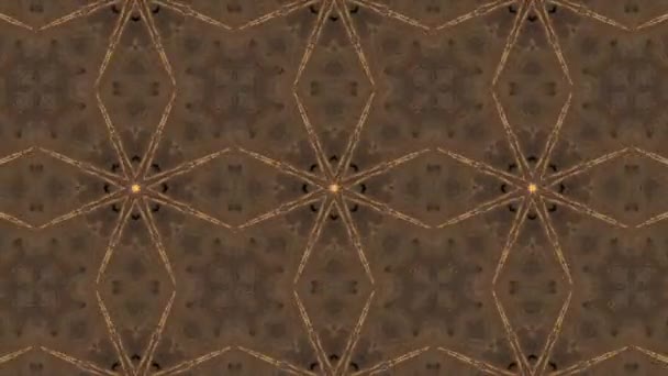 Filmati Con Motivo Geometrico Ornamentale Senza Cuciture Sfondo Astratto Illusione — Video Stock