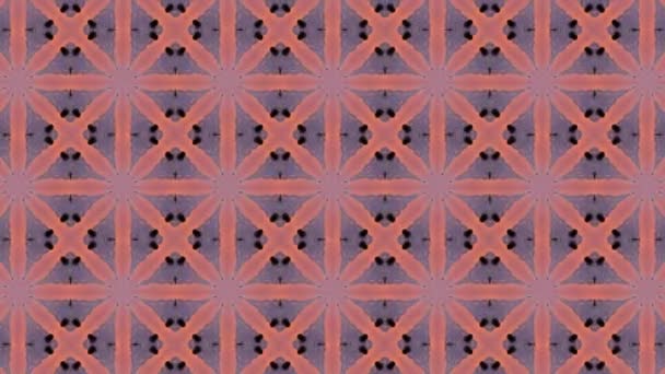 Footage Seamless Geometric Ornamental Pattern Abstract Illusion Background — Stock Video