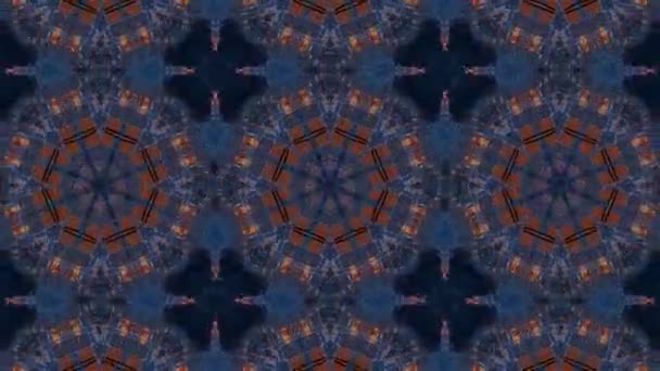 Beelden Met Een Naadloos Geometrisch Sierpatroon Abstracte Illusie Achtergrond — Stockvideo