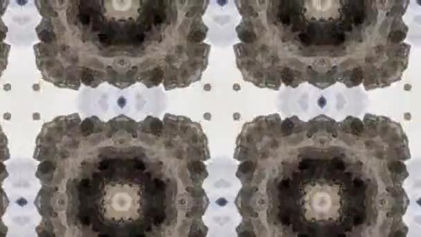 Bilder Med Sömlösa Geometriska Prydnadsmönster Abstrakt Illusion Bakgrund — Stockvideo