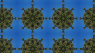 Dikensiz geometrik süslemeli görüntü. Soyut illüzyon arka planı