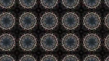 Dikensiz geometrik süslemeli görüntü. Soyut illüzyon arka planı