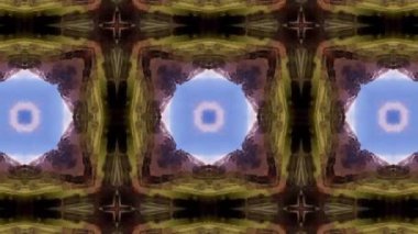 Dikensiz geometrik süslemeli görüntü. Soyut illüzyon arka planı