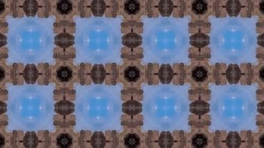 Dikensiz geometrik süslemeli görüntü. Soyut illüzyon arka planı