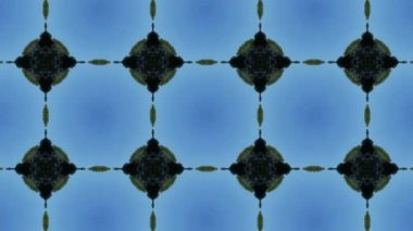 Dikensiz geometrik süslemeli görüntü. Soyut illüzyon arka planı