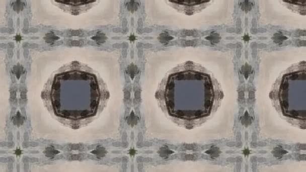 Nagranie Bezszwowym Geometrycznym Wzorem Ozdobnym Abstrakcyjne Tło Iluzji — Wideo stockowe
