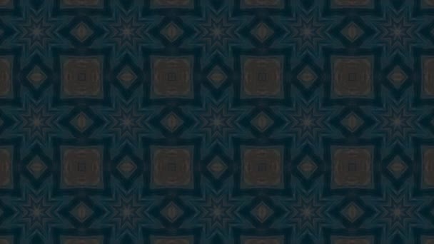 Footage Seamless Geometric Ornamental Pattern Abstract Illusion Background — Stock Video