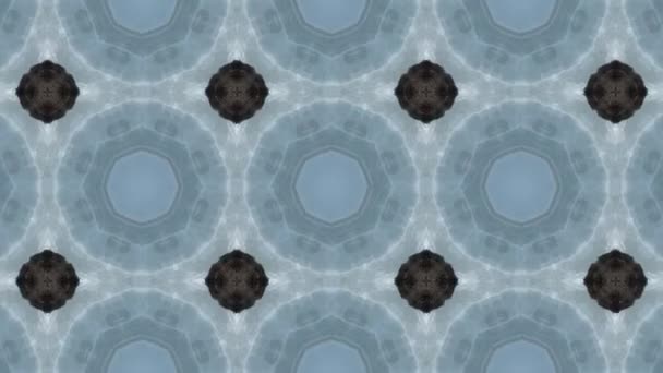 Záběry Bezešvým Geometrickým Ornamentálním Vzorem Abstraktní Iluzní Pozadí — Stock video